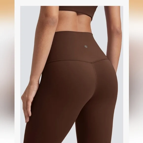 CRZ YOGA Butterluxe Yoga Leggings 28'' - High Waisted Brown Sz M - Picture 4 of 9